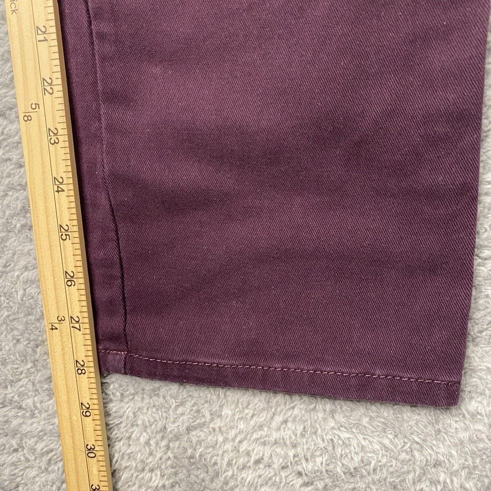 Gloria Vanderbilt Amanda Jeans Size 14 Short Purple Straight Stretch High Rise - Picture 9 of 16